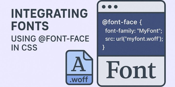 Integrating fonts using @font-face in CSS