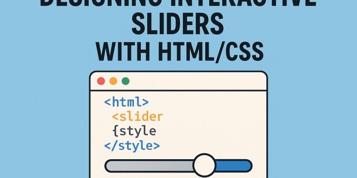Designing interactive sliders with HTML/CSS